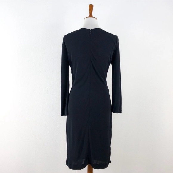 Carlisle Double Zipper Ruched Front Slimming Dress - Picture 3 of 4